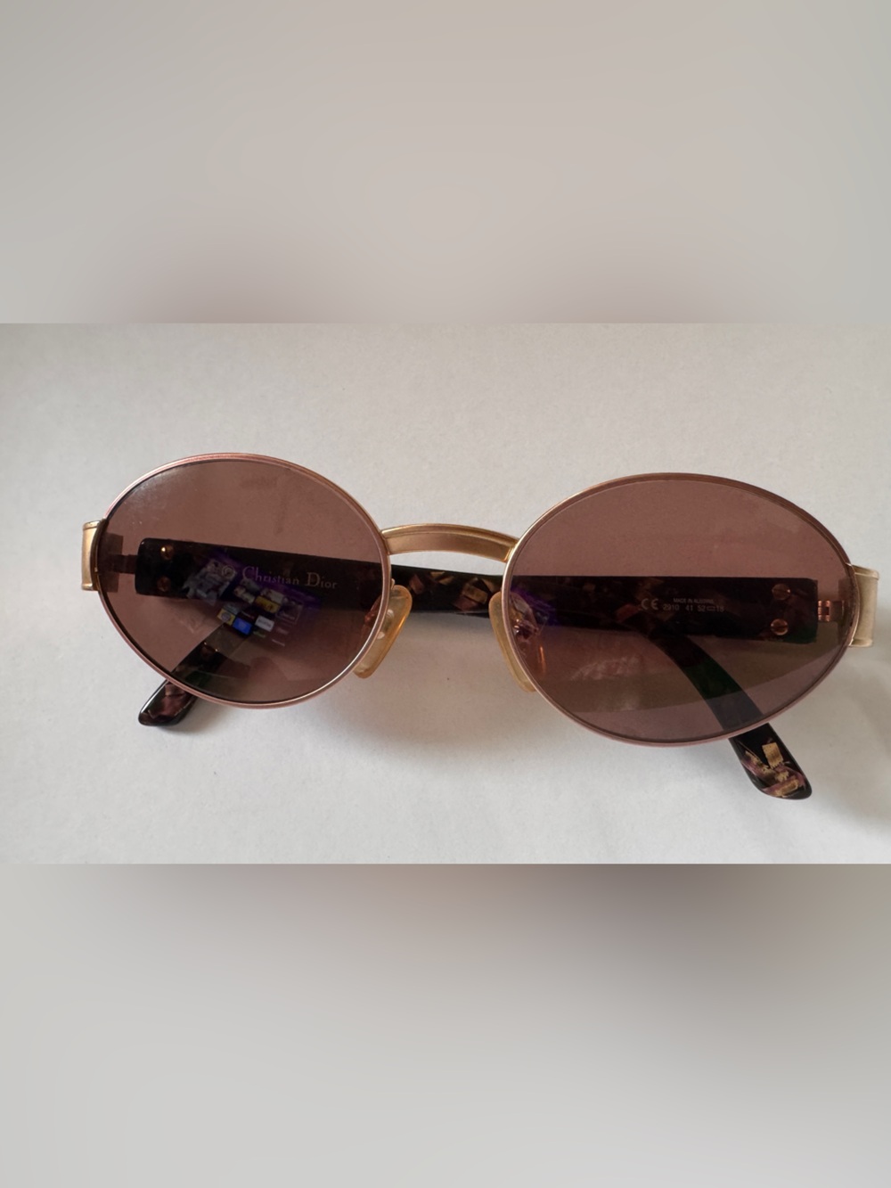 vintage Christian Dior sunglasses model number 2910 made in Austria